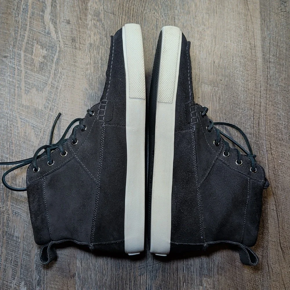 Ralph Lauren Polo Tavis Boots Black Leather Suede Sneakers Men's Size 11.5 D